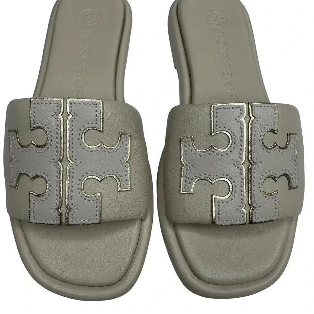 Tory Burch Women's Double T Sport Slide Sandals   Sz: 4